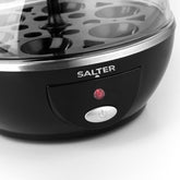 Salter Electric Egg Cooker – 6 Egg Boiler with Poaching Trays, Soft & Hard Boiled Eggs, Measuring Cup, Easy Clean, 430W